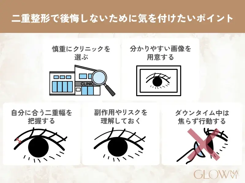 二重整形　後悔